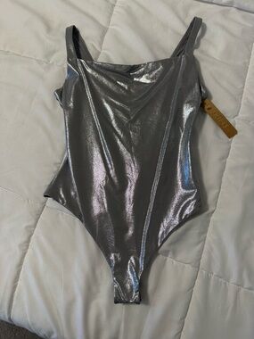 SKIMS Silver Tank Bodysuit Size M